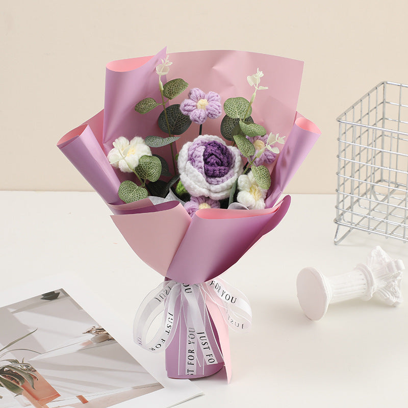 🌸 Delicado Ramo de Flores de Ganchillo Hecho a Mano – Regalo Único y Artesanal para Cualquier Ocasión 🎁✨