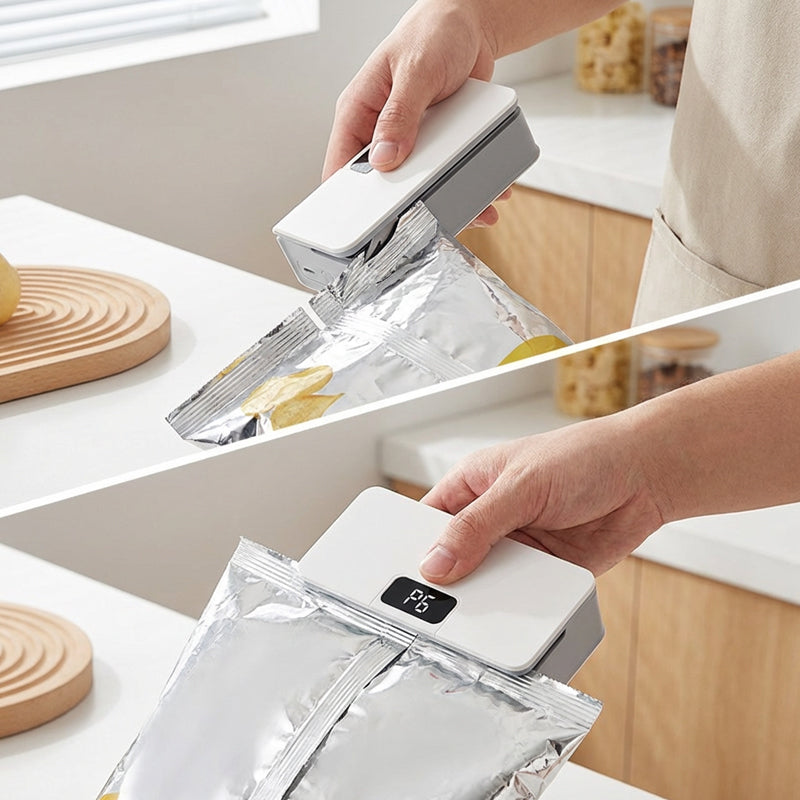 ⏰ ¡Oferta Limitada 50% OFF! 🥪 Máquina Selladora de Bolsas – Mantén tus Snacks y Alimentos Frescos Fácil y Rápido ✨🍿