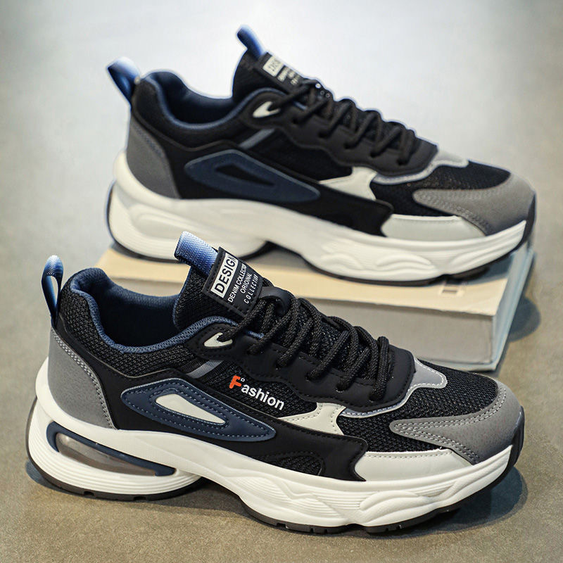 👟 Zapatillas Deportivas con Plataforma Gruesa para Hombre – Malla Transpirable para Comodidad y Estilo Todo el Día ✨🔥