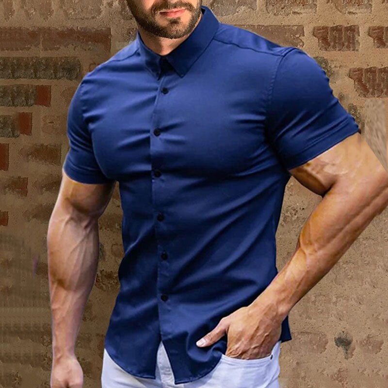👔 Camisas de Botones para Hombre Pousbo® – Sin Planchado, Elegantes y Cómodas ✨💼