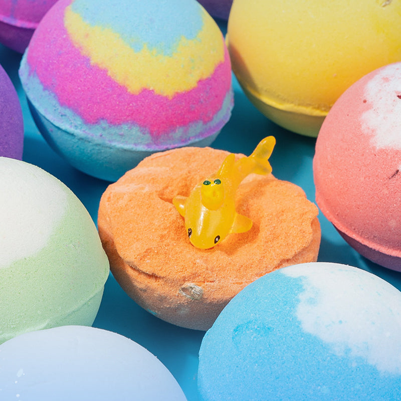 🛁 Set de Regalo de 12 Bombas de Baño para Niños – Diversión y Cuidado Suave para la Piel ✨🎁