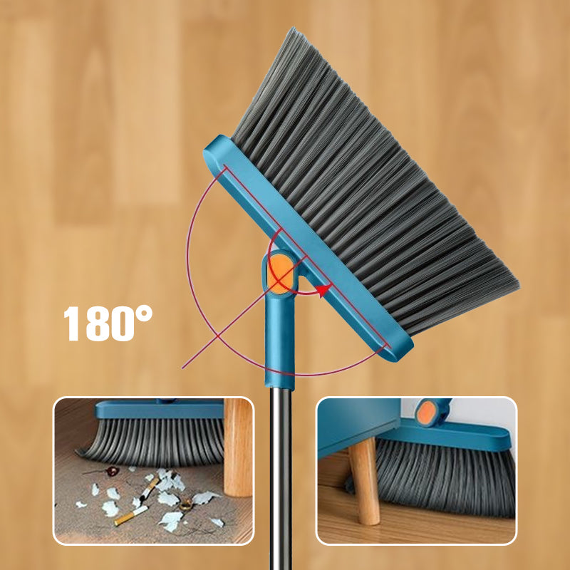🧹 Juego de Recogedor con Escoba Giratoria de 180° – Limpieza Eficaz y Cómoda en Todos los Rincones ✨🧼