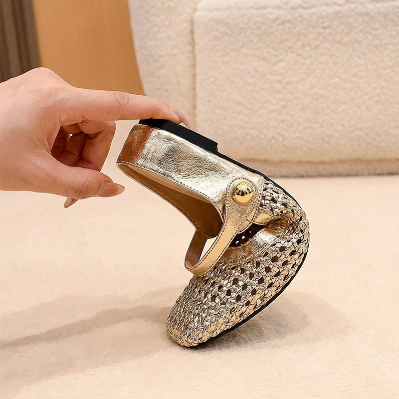 👡 Mules Mary Jane Tejidos de Punta Cuadrada para Mujer – Estilo Elegante y Comodidad Todo el Día ✨💖
