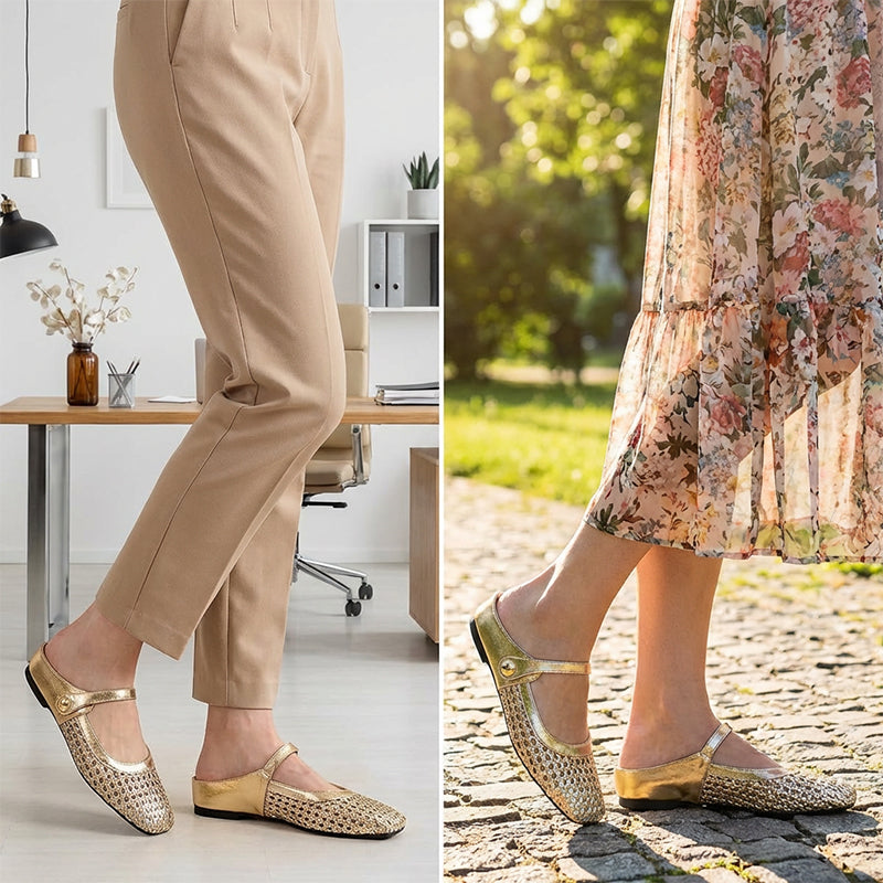 👡 Mules Mary Jane Tejidos de Punta Cuadrada para Mujer – Estilo Elegante y Comodidad Todo el Día ✨💖