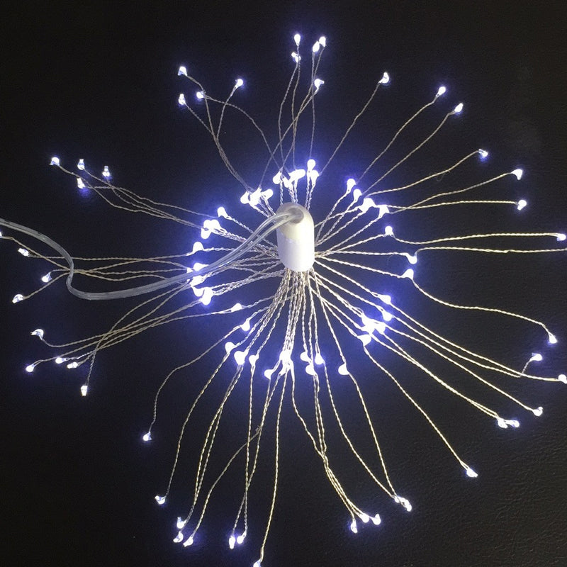 🌟 Cadena de Luces Solares de Fuegos Artificiales para Jardín y Fiestas – Ilumina tu Espacio con Brillo y Color 🎉✨