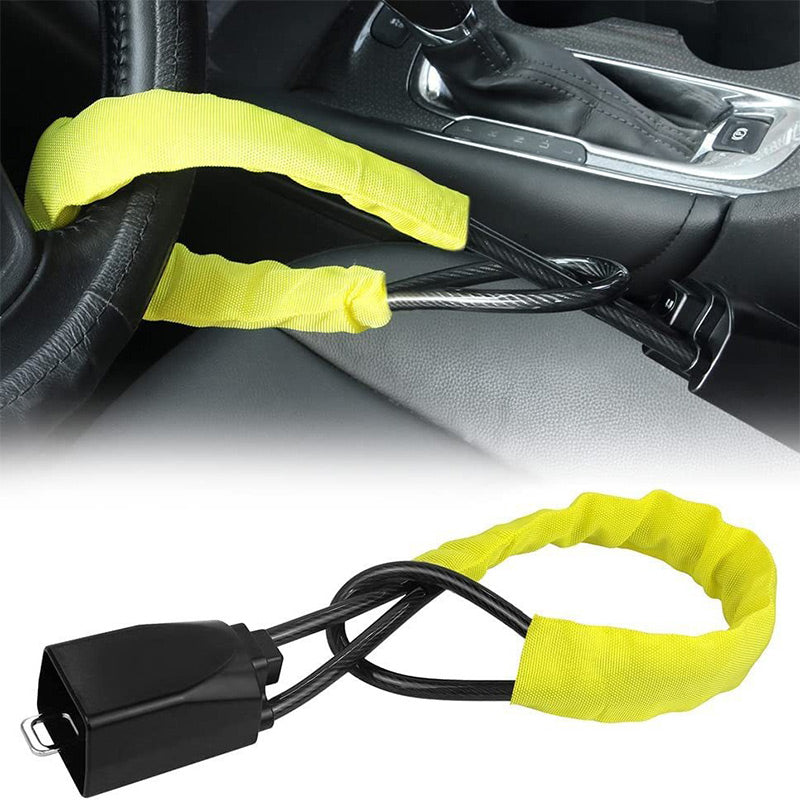 🛡️ Cuerda de Bloqueo para Volante de Coche – Seguridad Antirrobo y Protección Eficaz 🚗✨