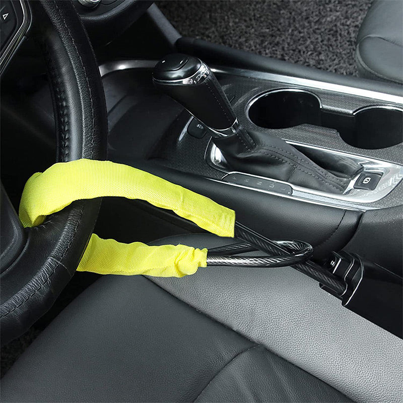 🛡️ Cuerda de Bloqueo para Volante de Coche – Seguridad Antirrobo y Protección Eficaz 🚗✨