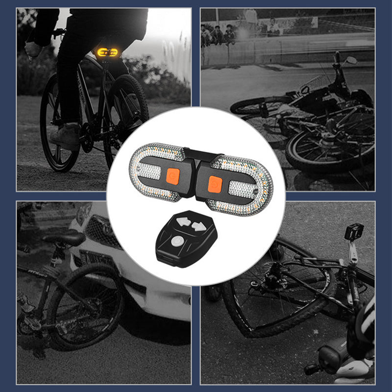 🚲 Luz de Giro Inalámbrica para Bicicleta con Control Remoto – Señalización Segura y Fácil de Usar 🔄✨