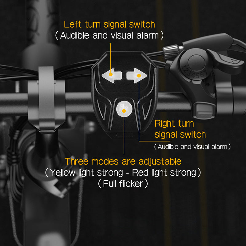 🚲 Luz de Giro Inalámbrica para Bicicleta con Control Remoto – Señalización Segura y Fácil de Usar 🔄✨