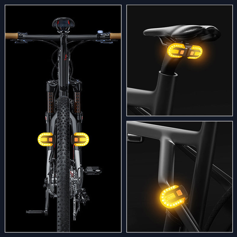 🚲 Luz de Giro Inalámbrica para Bicicleta con Control Remoto – Señalización Segura y Fácil de Usar 🔄✨