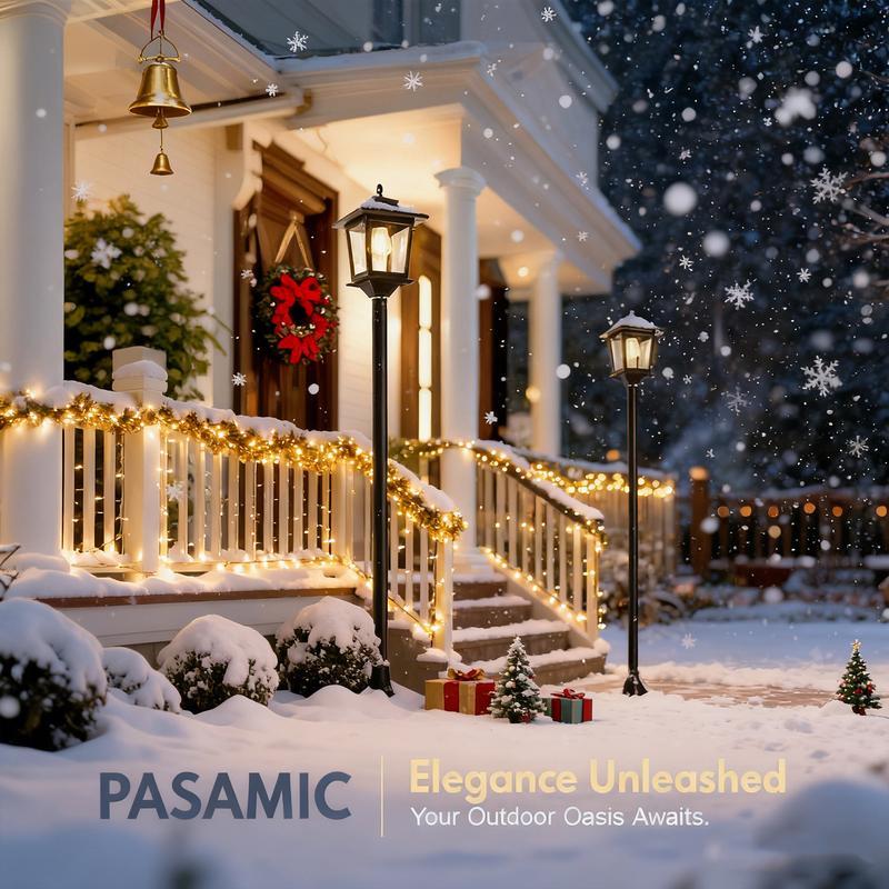 🌿 Lámpara de Pie para Patio y Jardín – Decoración Perfecta para Pasillos, Porches y Espacios al Aire Libre ✨🏡