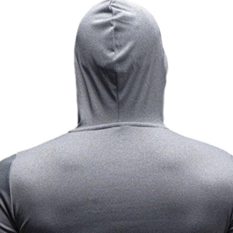 💪 Sudadera con Capucha de Manga Larga para Hombre – Tejido Elástico, Ideal para Fitness y Entrenamiento ✨👕
