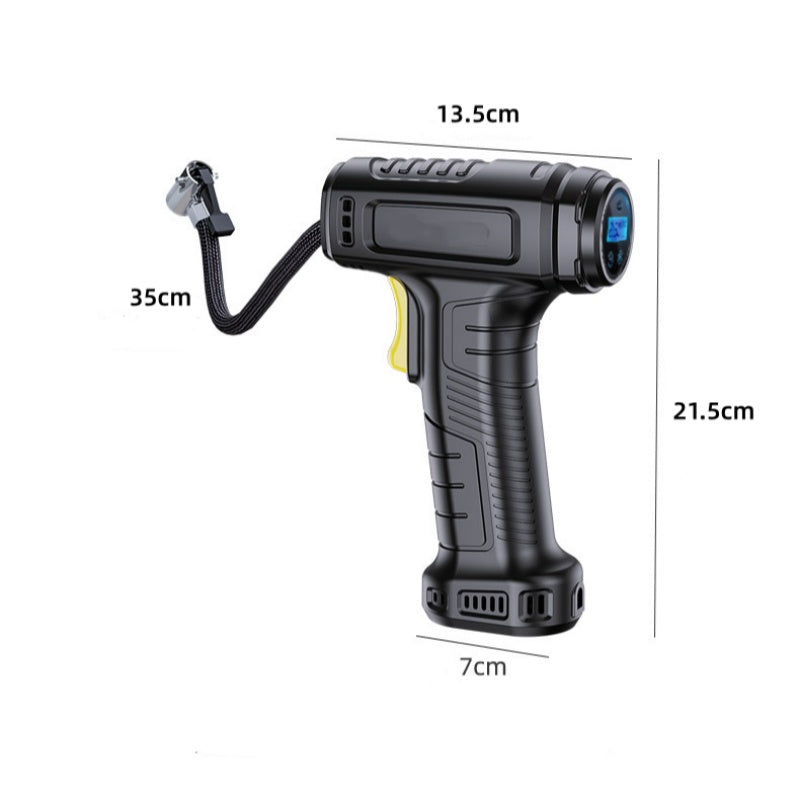 🚗 Compresor de Aire Portátil Inalámbrico – Pantalla Digital y Inflado Rápido para Autos, Bicicletas y Más ✨🔋