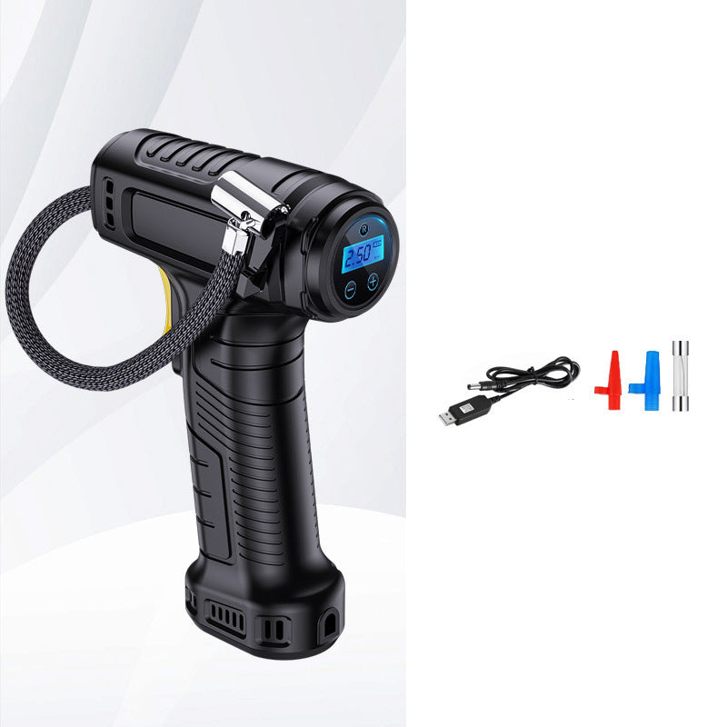 🚗 Compresor de Aire Portátil Inalámbrico – Pantalla Digital y Inflado Rápido para Autos, Bicicletas y Más ✨🔋