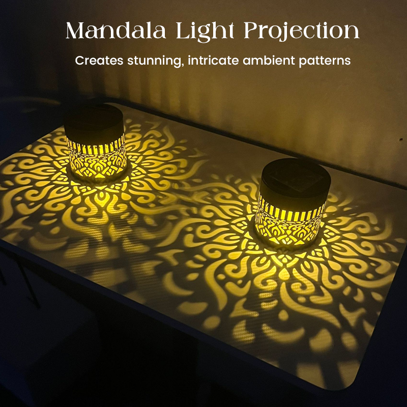 🌞✨ ¡OFERTA 50% OFF! Lámpara Solar Mandala – Decoración Mágica para Exterior