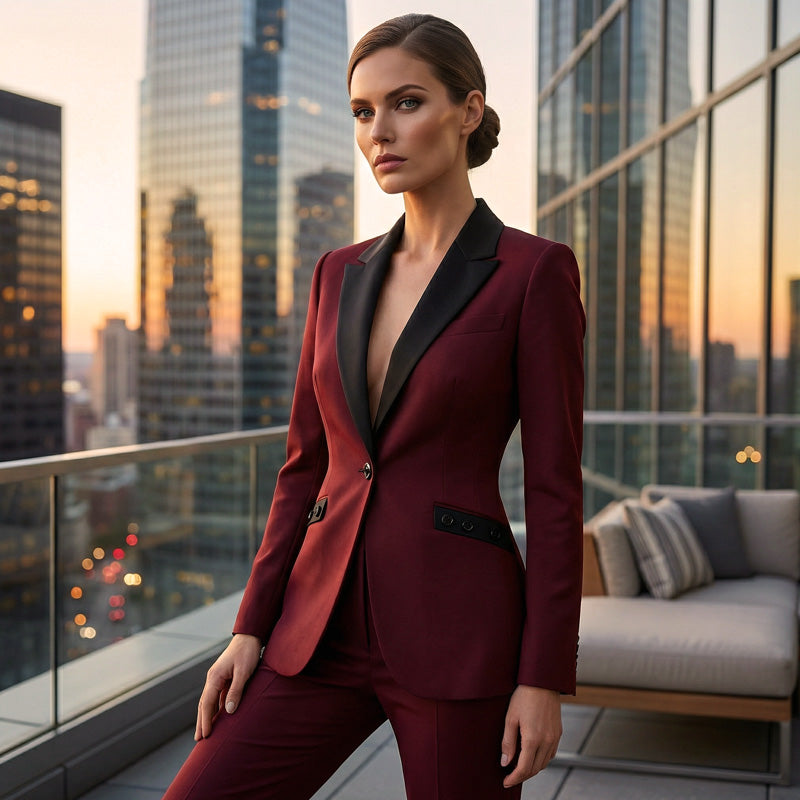 ⏰ ¡Oferta Limitada 50% OFF! 🧥👖 Conjunto de Traje Formal Moderno para Mujer – Chaqueta Elegante y Pantalón Recto, Estilo Sofisticado ✨💼💖