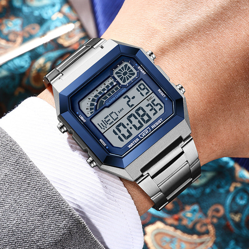 ⌚ Reloj Digital Cuadrado para Hombre – Pantalla Luminosa, Estilo Moderno y Funcionalidad Todo el Día ✨🌟