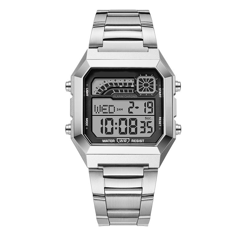 ⌚ Reloj Digital Cuadrado para Hombre – Pantalla Luminosa, Estilo Moderno y Funcionalidad Todo el Día ✨🌟