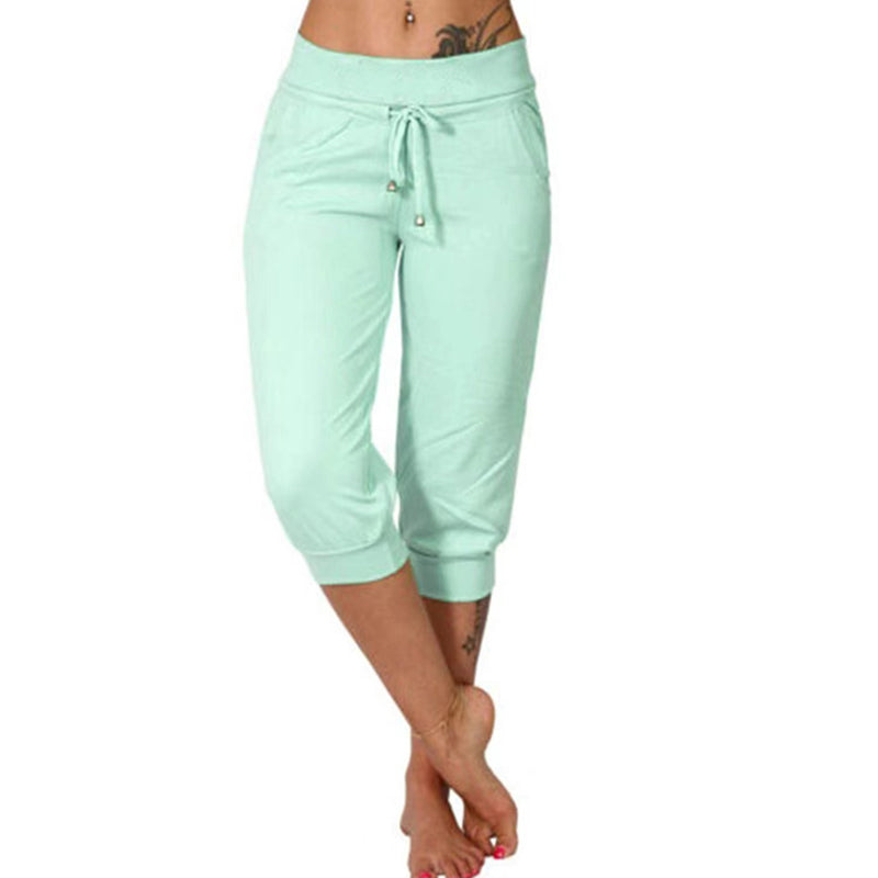 👖 Pantalones Deportivos Cortos para Mujer – Cintura con Cordón, Cómodos y Perfectos para Estar en Casa ✨🏠