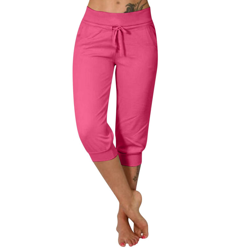 👖 Pantalones Deportivos Cortos para Mujer – Cintura con Cordón, Cómodos y Perfectos para Estar en Casa ✨🏠
