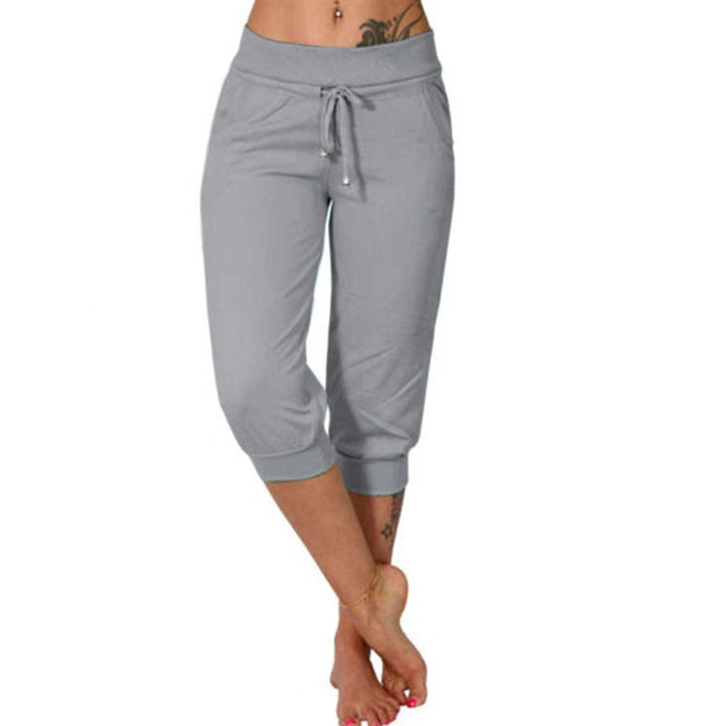 👖 Pantalones Deportivos Cortos para Mujer – Cintura con Cordón, Cómodos y Perfectos para Estar en Casa ✨🏠
