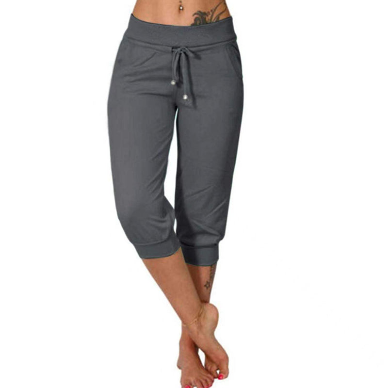 👖 Pantalones Deportivos Cortos para Mujer – Cintura con Cordón, Cómodos y Perfectos para Estar en Casa ✨🏠
