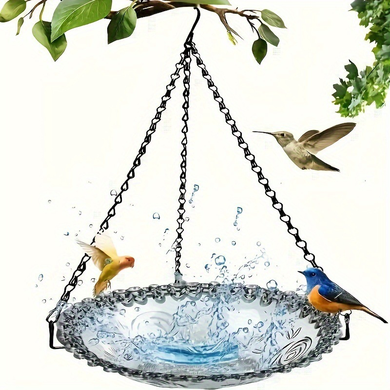 🐦 Comedero para Pájaros Estilo Vintage con Bañera – Fácil de Colgar y Llenar, Ideal para Petirrojos y Herrerillos Azules 🏡✨