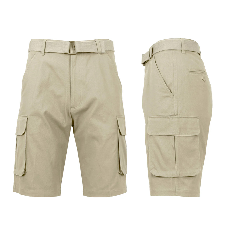 👖 Pantalones Cortos Cargo de Secado Rápido para Hombre – Incluye Cinturón, Comodidad y Estilo al Aire Libre ✨💥