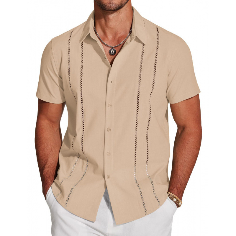 👕🔥 ¡OFERTA 50% OFF! Camisa de Manga Corta Hombre – Estilo Elegante y Casual