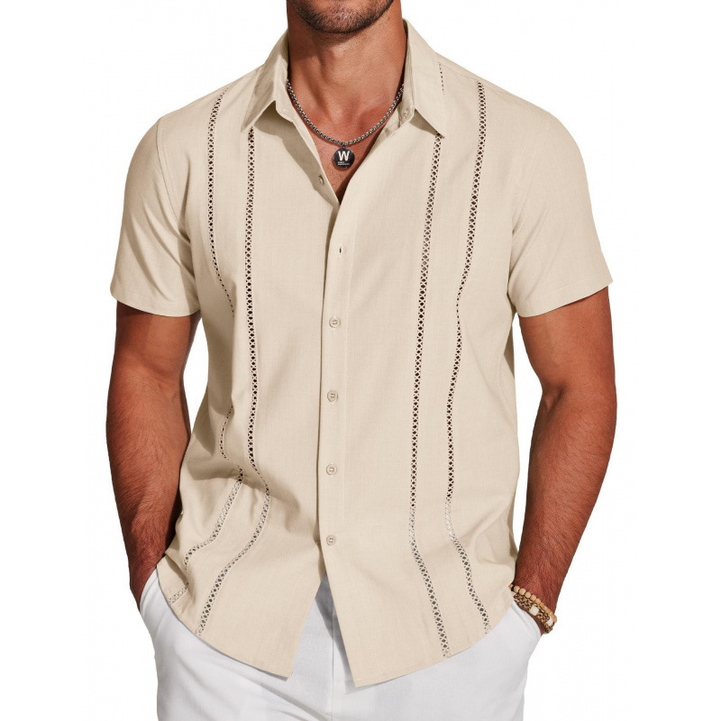 👕🔥 ¡OFERTA 50% OFF! Camisa de Manga Corta Hombre – Estilo Elegante y Casual
