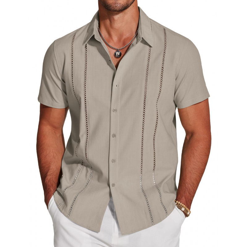 👕🔥 ¡OFERTA 50% OFF! Camisa de Manga Corta Hombre – Estilo Elegante y Casual