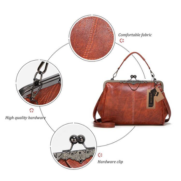 💖 Bolso Elegante para Mujer – Estilo Retro, Perfecto como Regalo Chic y Sofisticado ✨👜