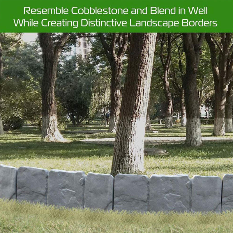 ⏰🔥 ¡50% DE DESCUENTO POR TIEMPO LIMITADO! 🌿 Valla de Jardín Imitación Piedra – Belleza y Protección para tu Exterior ✨🏡