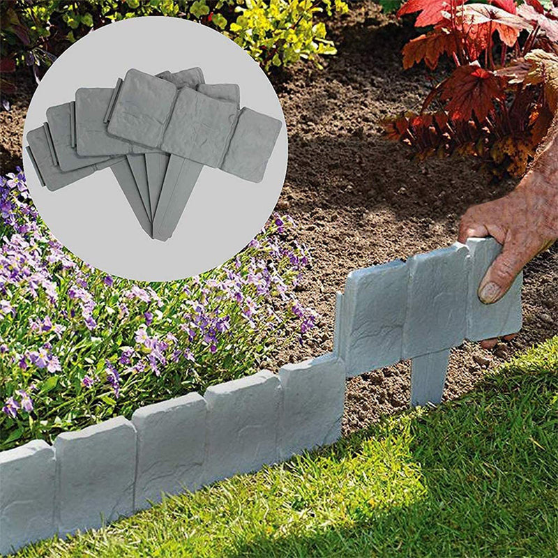 ⏰🔥 ¡50% DE DESCUENTO POR TIEMPO LIMITADO! 🌿 Valla de Jardín Imitación Piedra – Belleza y Protección para tu Exterior ✨🏡
