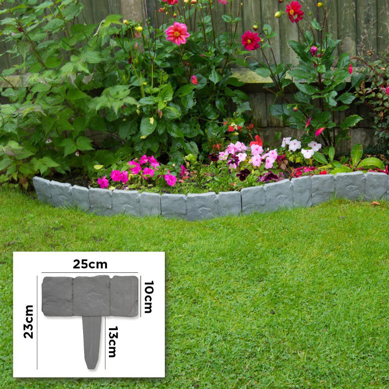 ⏰🔥 ¡50% DE DESCUENTO POR TIEMPO LIMITADO! 🌿 Valla de Jardín Imitación Piedra – Belleza y Protección para tu Exterior ✨🏡