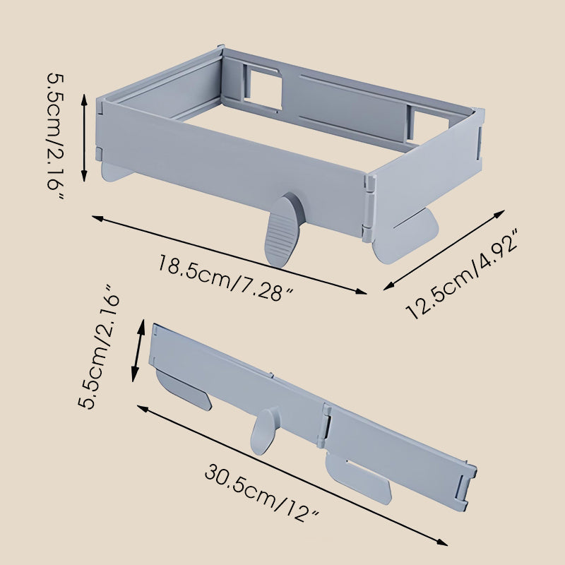 🗑️ Soporte plegable para bolsas de basura, montado en la pared, sin taladros: ahorra espacio, es fácil y conveniente ✨🏠