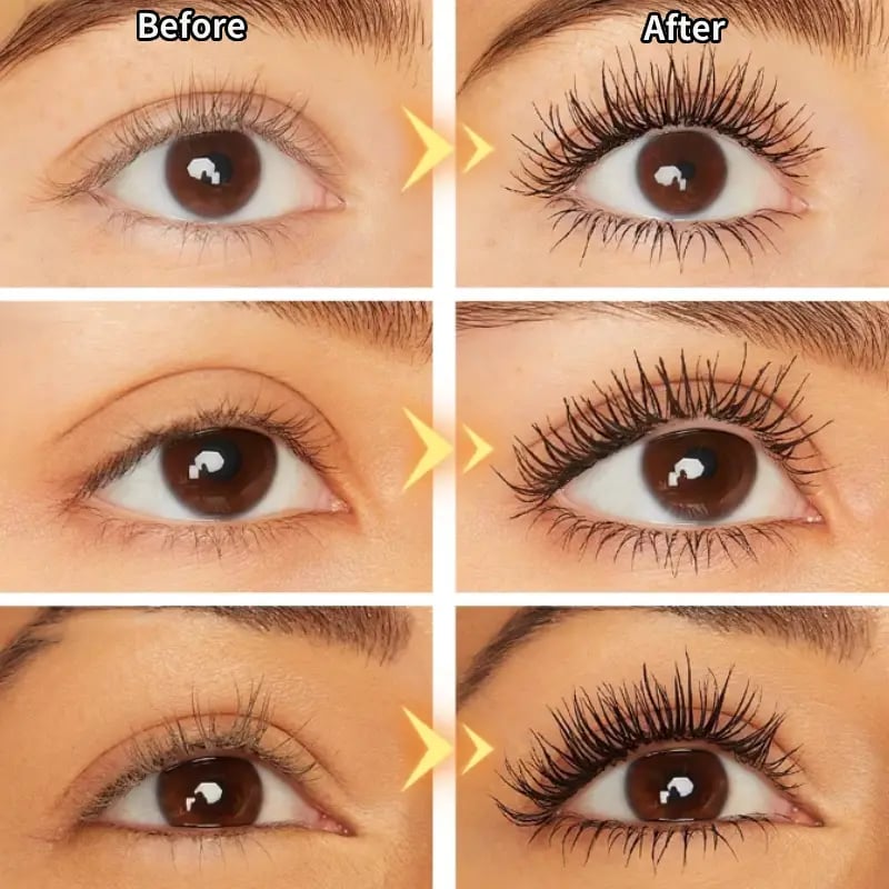 ⏰ ¡Oferta Limitada 50% OFF! 🎉 2 POR 1 – Duo de Máscara de Pestañas Tipo Tubing, Negro y Marrón, Volumen y Largo Intenso sin Manchas ✨👁️