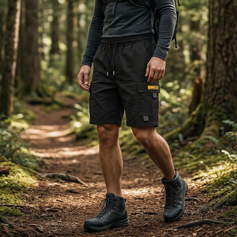 ⏰ ¡Oferta Limitada 50% OFF! 👖 Pantalones Cortos Cargo Informales para Hombre – Cintura Ajustable con Cordón, Cómodos y Perfectos para el Verano 🌞✨