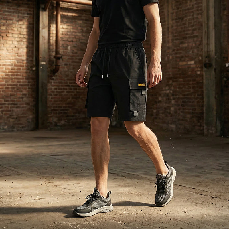 ⏰ ¡Oferta Limitada 50% OFF! 👖 Pantalones Cortos Cargo Informales para Hombre – Cintura Ajustable con Cordón, Cómodos y Perfectos para el Verano 🌞✨