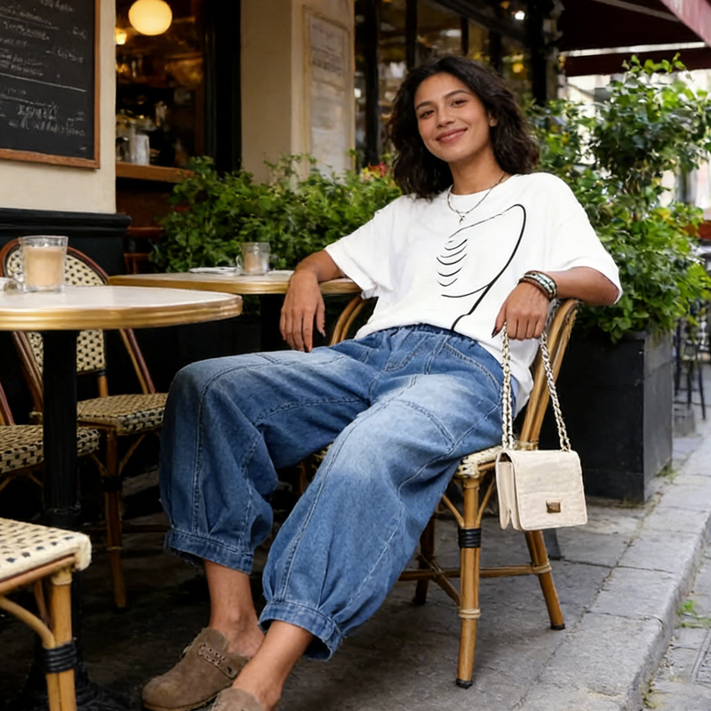 ⏰ ¡Oferta Limitada 50% OFF! 👖 Vaqueros Cortos Holgados con Cintura Elástica para Mujer – Comodidad y Estilo Todo el Día 🌸✨