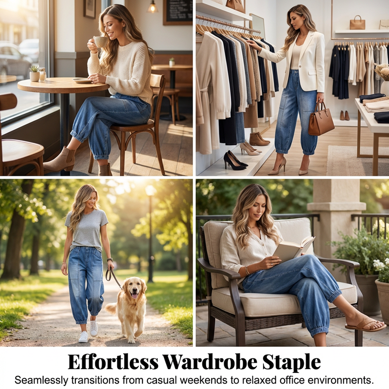 ⏰ ¡Oferta Limitada 50% OFF! 👖 Vaqueros Cortos Holgados con Cintura Elástica para Mujer – Comodidad y Estilo Todo el Día 🌸✨