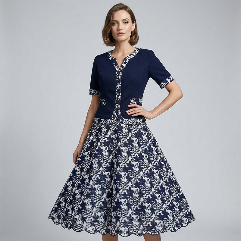 👗 Conjunto Falso de Dos Piezas Todo en Uno – Elegancia Sin Complicaciones para Mujer ✨💖