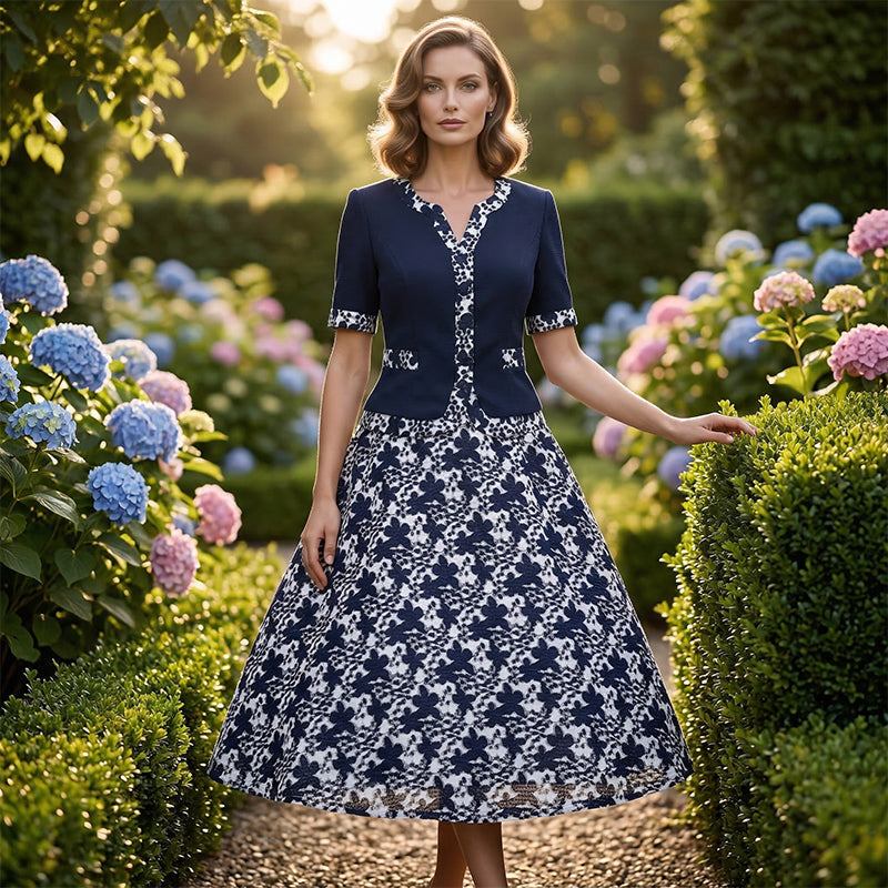 👗 Conjunto Falso de Dos Piezas Todo en Uno – Elegancia Sin Complicaciones para Mujer ✨💖