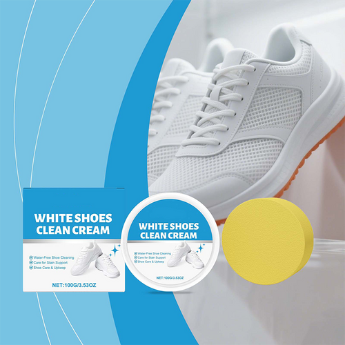 ⏰ ¡Oferta Limitada 50% OFF! 🔥 Crema Quitamanchas para Zapatos y Cuero – Limpieza Fácil sin Lavar con Esponja ✨👞👜