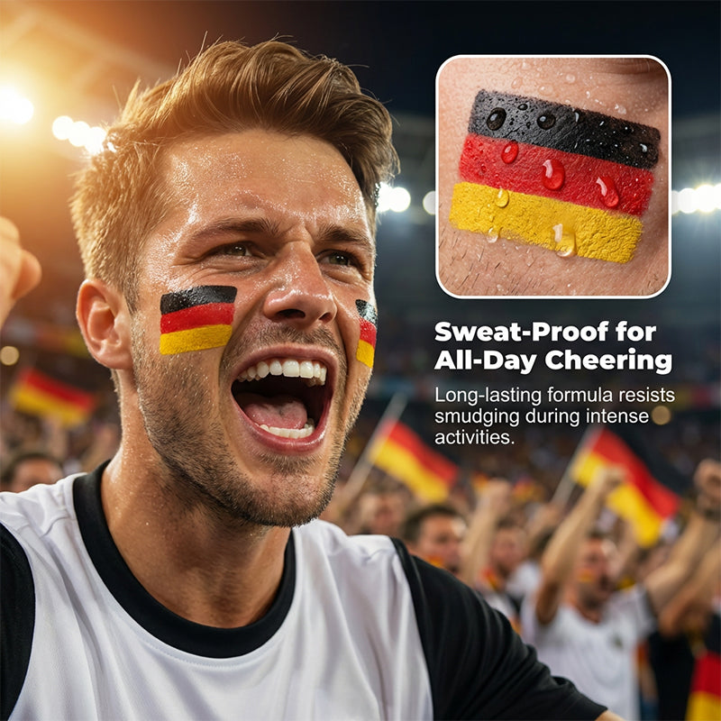 ⏰🔥 ¡50% DE DESCUENTO POR TIEMPO LIMITADO! 🇲🇽 Barra de Pintura Facial con Bandera – Anima a tu Equipo con Orgullo ✨⚽