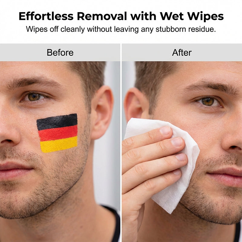 ⏰🔥 ¡50% DE DESCUENTO POR TIEMPO LIMITADO! 🇲🇽 Barra de Pintura Facial con Bandera – Anima a tu Equipo con Orgullo ✨⚽