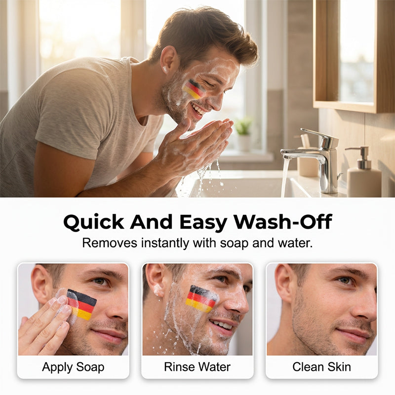 ⏰🔥 ¡50% DE DESCUENTO POR TIEMPO LIMITADO! 🇲🇽 Barra de Pintura Facial con Bandera – Anima a tu Equipo con Orgullo ✨⚽