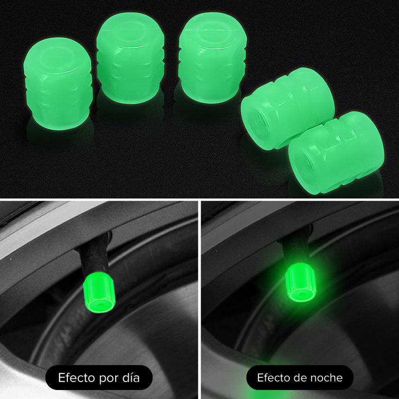 ⏰🔥 ¡50% DE DESCUENTO POR TIEMPO LIMITADO! 🚗 Tapones Luminosos para Válvulas de Neumáticos – Dale Estilo y Seguridad a Tu Auto ✨💡