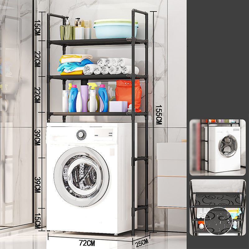 ⏰ ¡Oferta Limitada 50% OFF! 🏠 Estante Organizador para Baño y Lavandería – Sin Taladrar, Fácil de Instalar y Ahorra Espacio ✨🛁👕