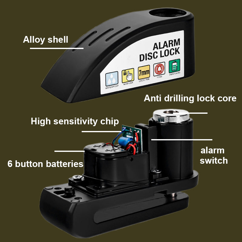 ⏰ ¡Oferta Limitada 50% OFF! 🔒 Candado de Disco con Alarma para Motocicleta – Seguridad Instantánea y Efecto Disuasorio Fuerte 🏍️✨